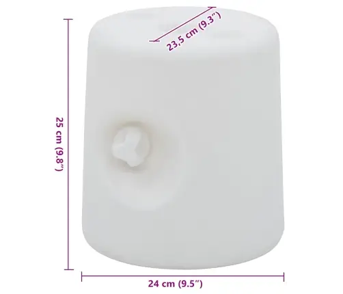 Dārza Nojumes Atsvari, 4 Gab., Pe, Balti Vidaxl