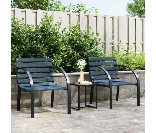 Sodo Kėdės, 2Vnt., Pilkos Spalvos, Mediena