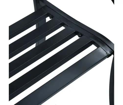 Dārza Sols, 125 Cm, Melns Tērauds Vidaxl