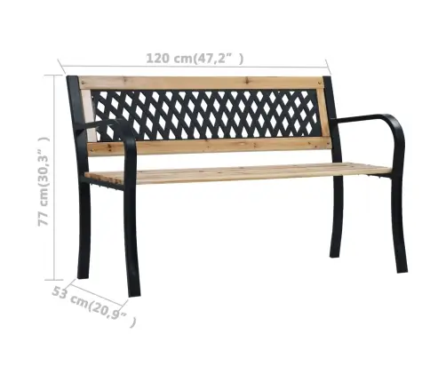 Dārza Sols, 120 Cm, Koks Vidaxl