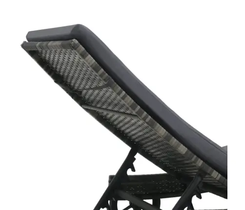 Sauļošanās Zvilnis Ar Riteņiem Un Matraci, Pe Rotangpalma Vidaxl