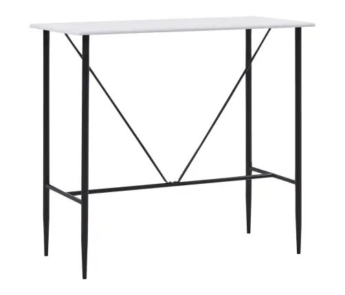 Bāra Galds, Balts, 120X60X110 Cm, Mdf Vidaxl