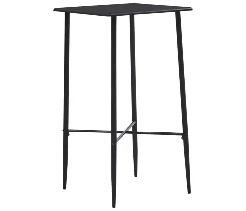Bāra Galds, Melns, 60X60X111 Cm, Mdf Vidaxl