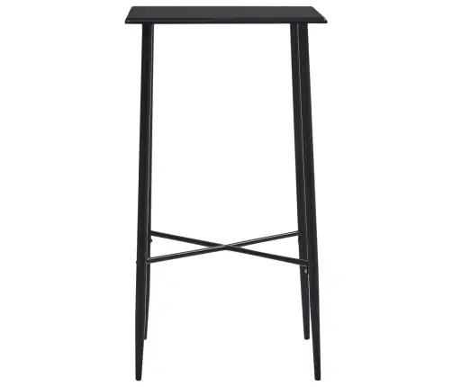 Bāra Galds, Melns, 60X60X111 Cm, Mdf Vidaxl
