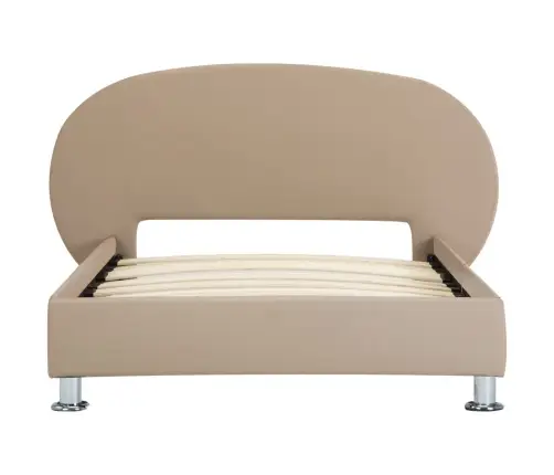 Gultas Rāmis, Kapučīno Krāsas Mākslīgā Āda, 100X200 Cm Vidaxl