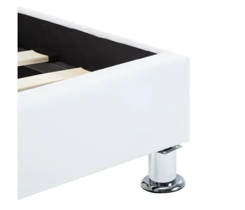 Lovos Rėmas Su Led, Baltas, 100X200cm Dirbtinė Oda