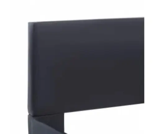 Gultas Rāmis Ar Led, Melna Mākslīgā Āda, 140X200 Cm  Vidaxl