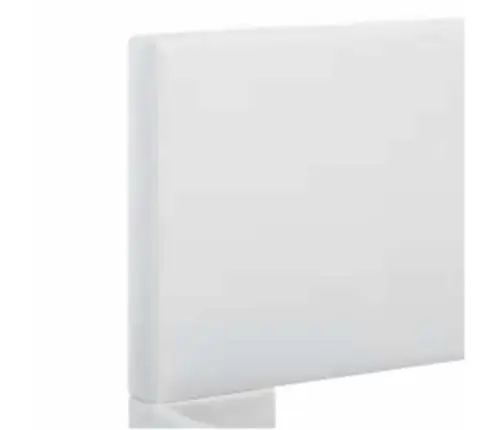 Gultas Rāmis Ar Led, Balta Mākslīgā Āda, 120X200 Cm  Vidaxl