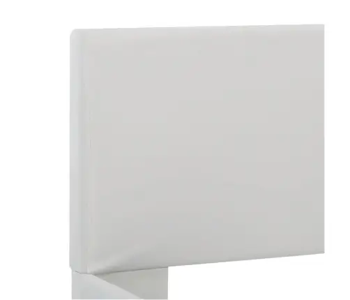 Gultas Rāmis Ar Led, Balta Mākslīgā Āda, 180X200 Cm  Vidaxl