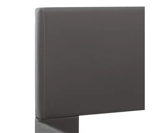 Gultas Rāmis Ar Led, Pelēka Mākslīgā Āda, 120X200 Cm  Vidaxl