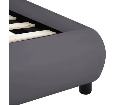 Gultas Rāmis Ar Led, Pelēka Mākslīgā Āda, 180X200 Cm  Vidaxl