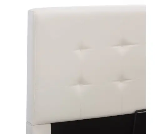 Lovos Rėmas Su Daiktadėže, Baltas, 160X200cm Dirbtinė Oda