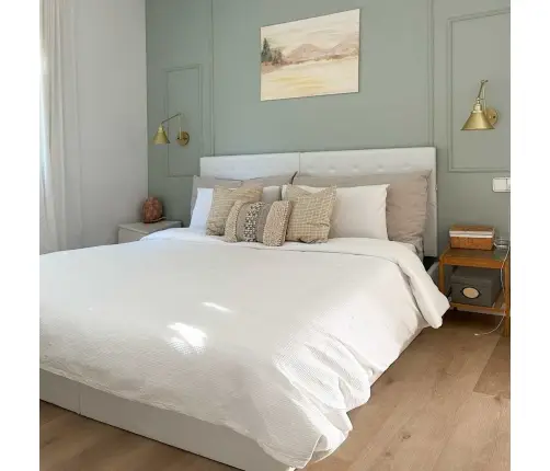 Lovos Rėmas Su Daiktadėže, Baltas, 180X200cm Dirbtinė Oda