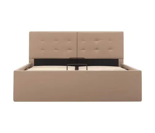 Lovos Rėmas Su Daiktadėže, Kapučino, 120X200cm Dirbtinė Oda