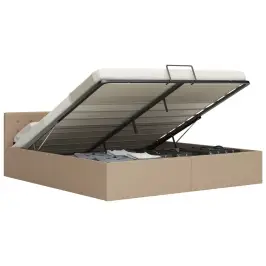 Hüdrauliline Hoiukastiga Voodiraam Kunstnahk 180X200 Cm