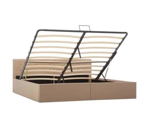 Hüdrauliline Hoiukastiga Voodiraam Kunstnahk 180X200 Cm