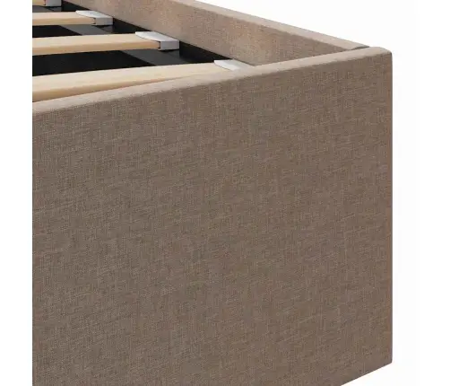 Lovos Rėmas Su Daiktadėže, Taupe Spalvos, 120X200cm Audinys