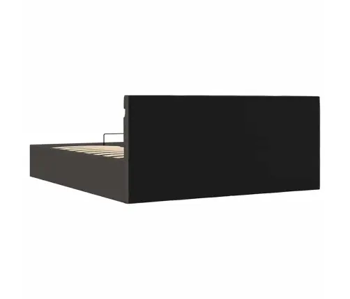 Gultas Rāmis Ar Led, Hidraulikas Mehānisms, Audums, 160X200 Cm Vidaxl