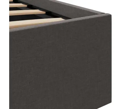 Gultas Rāmis Ar Led, Hidraulikas Mehānisms, Audums, 160X200 Cm Vidaxl