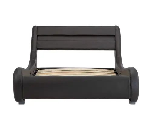 Gultas Rāmis Ar Led, Pelēka Mākslīgā Āda, 100X200 Cm  Vidaxl