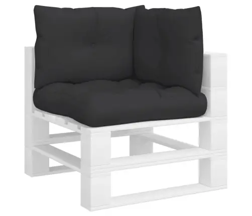 Palešu Spilveni, 3 Gab., Audums, Melns Vidaxl