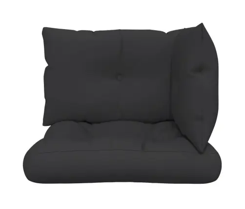 Palešu Spilveni, 3 Gab., Audums, Melns Vidaxl