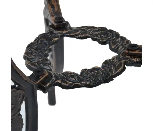 Bistro Baldų Komplektas, 3 Dalių, Lietas Aliuminis