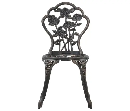 Bistro Baldų Komplektas, 3 Dalių, Lietas Aliuminis