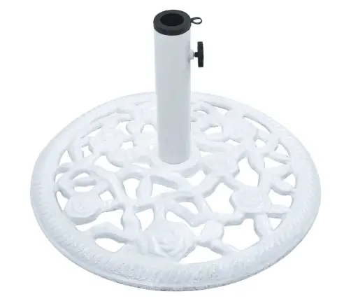 Saulessarga Pamatne, Balta, 12 Kg, 48 Cm, Čuguns Vidaxl