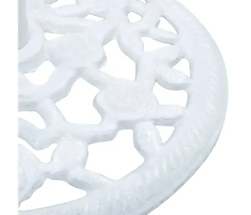 Saulessarga Pamatne, Balta, 12 Kg, 48 Cm, Čuguns Vidaxl