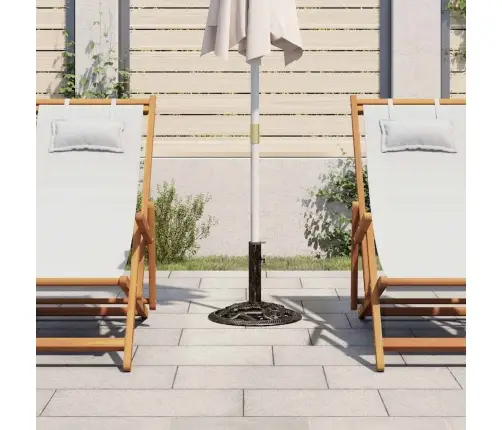 Saulessarga Pamatne, 9 Kg, 40Cm, Čuguns, Melna Un Bronzas Krāsa Vidaxl