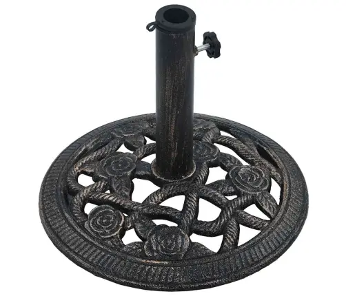 Saulessarga Pamatne, 9 Kg, 40Cm, Čuguns, Melna Un Bronzas Krāsa Vidaxl