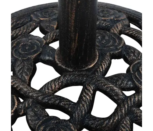 Saulessarga Pamatne, 9 Kg, 40Cm, Čuguns, Melna Un Bronzas Krāsa Vidaxl