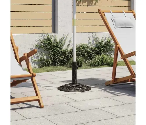 Saulessarga Pamatne, 9 Kg, 40Cm, Čuguns, Melna Un Bronzas Krāsa Vidaxl