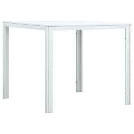 Kafijas Galdiņš, 78X78X74 Cm, Balts Hdpe, Koka Imitācija Vidaxl
