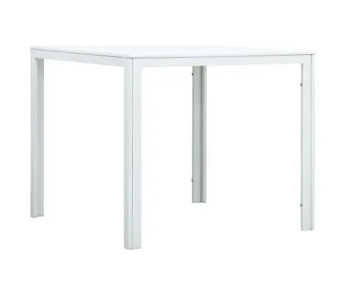 Kafijas Galdiņš, 78X78X74 Cm, Balts Hdpe, Koka Imitācija Vidaxl