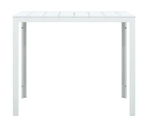Kafijas Galdiņš, 78X78X74 Cm, Balts Hdpe, Koka Imitācija Vidaxl