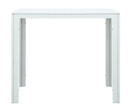 Kafijas Galdiņš, 78X78X74 Cm, Balts Hdpe, Koka Imitācija Vidaxl