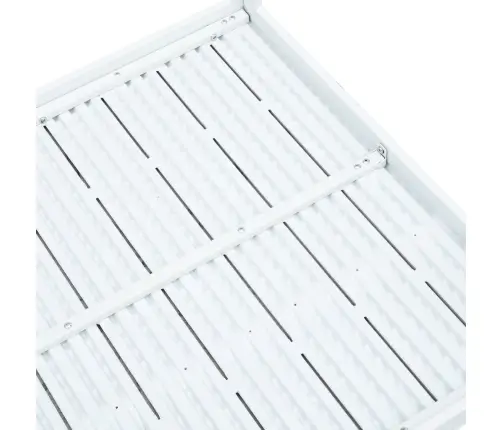 Kafijas Galdiņš, 78X78X74 Cm, Balts Hdpe, Koka Imitācija Vidaxl