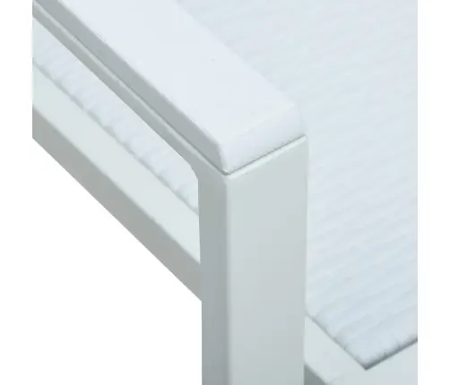 Dārza Krēsli, 4 Gab., Balta Plastmasa, Pinuma Dizains Vidaxl