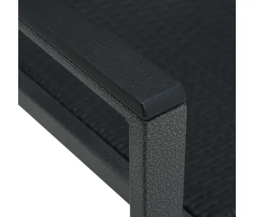 Dārza Krēsli, 4 Gab., Melna Plastmasa, Pinuma Dizains Vidaxl Dārza Krēsli, 4 Gab., Melna Plastmasa, Pinuma Dizains Vidaxl