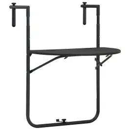 Pakabinamas Balkono Stalas, Rudas, 60X64X83,5cm Plastikas