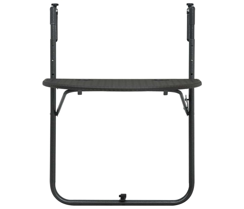 Piekarams Balkona Galds, 60X64X83,5Cm, Plastmasa, Pinuma Raksts Vidaxl