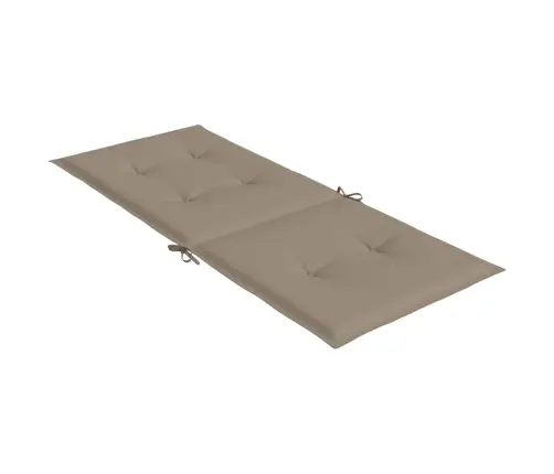 Dārza Krēslu Spilveni, 4 Gab., Pelēkbrūni, 120X50X3 Cm, Audums Vidaxl