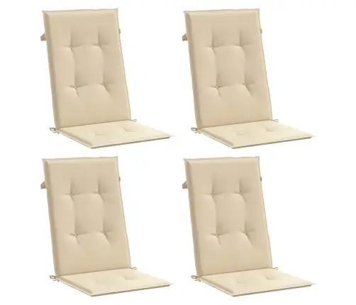 Sodo Kėdės Pagalvėlės, 4Vnt., Smėlio, 120X50X3cm Audinys