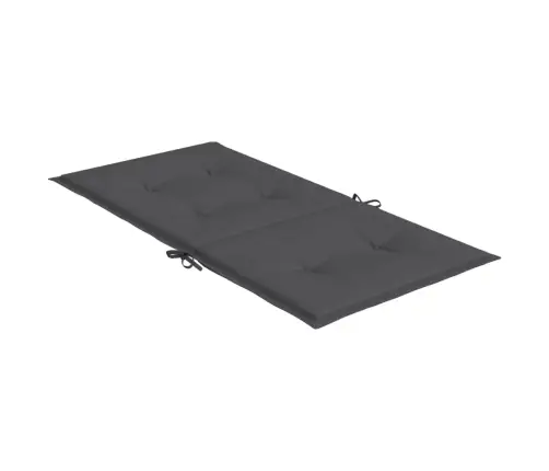 Dārza Krēslu Spilveni, 2 Gab., Audums, Antracītpelēks Vidaxl