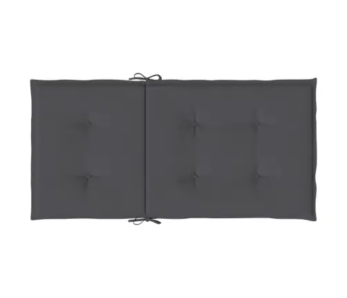 Dārza Krēslu Spilveni, 2 Gab., Audums, Antracītpelēks Vidaxl