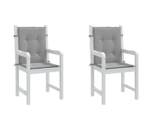 Sodo Kėdės Pagalvėlės, 2Vnt., Pilkos, Audinys