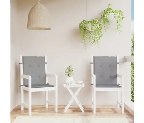 Sodo Kėdės Pagalvėlės, 2Vnt., Pilkos, Audinys