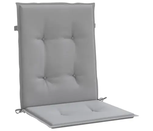Dārza Krēslu Spilveni, 4 Gab., Audums, Pelēks Vidaxl
